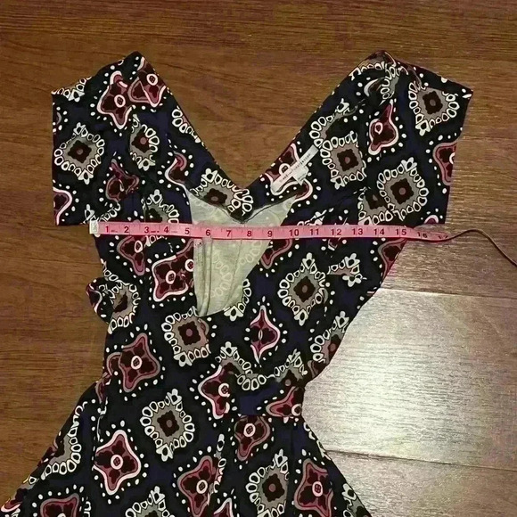 Diane Von Furstenberg DVF Womens Heerlen Size 6 Print Indigo V-Neck Wrap Dress - Picture 3 of 11